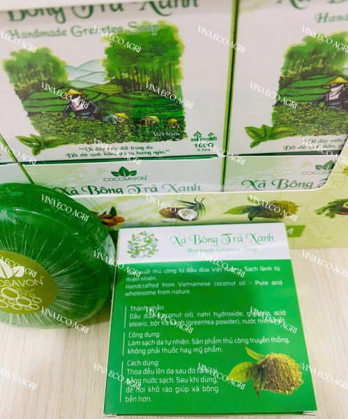 Xà Bông Trà Xanh – Làm Sạch Da Dịu Nhẹ, Cho Làn Da Tươi Mát