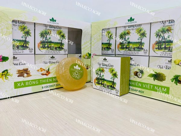 Natural Rice Bran Soap – Handmade Skincare from Vietnam